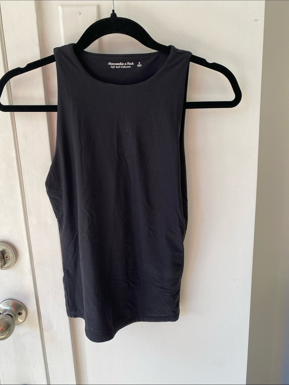 Abercrombie & Fitch Black High Neck Tank